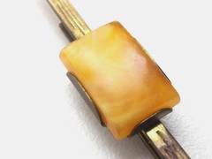 Soviet Vintage Tie clip Baltic Amber. USSR
