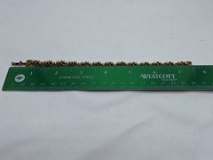 Vintage 70’s Gold Tone Tennis Bracelet with Faux Pearls 7″