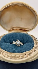18K Gold Old European Cut Diamond Ring 0.64 CT Natural OEC VS1-VS2 Vintage Style