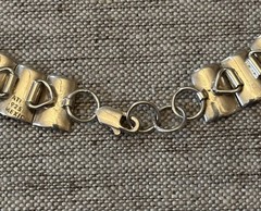 Vintage Mexican Sterling Silver Choker Necklace 16 1/2 Inches