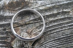 Vintage Sterling Silver 4.7mm Wide Band – Size 10.5