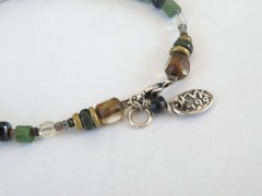 Vintage 999 Fine Sterling Silver Artisan Signed KVK Rustic Bracelet 8″