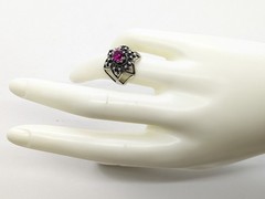 Vintage Elegant Soviet RING Silver⭐875 stamp Star USSR-size: 6.25US (17mm)| UA#4