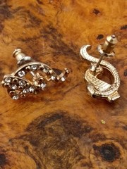 BABY PHAT Post EARRINGS W/Rhinestones 1990’s