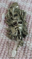 Vintage Iron Maiden’s Eddie Single Silvertoned Dangle Pierced Earring