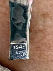 Mexican Sterling Silver Taxco 7 1/2 Inche Bracelet With Genuine Malachite Inlay.