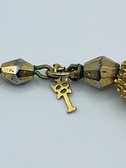Alfred Philippe Crown Trifari ELECTRA Choker Necklace & Earrings Gold Trifarium