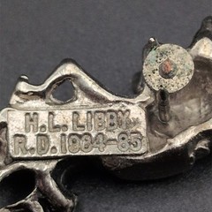 Vintage Pin Tie Tack Winking Cartoon Fox HL Libby RD 1984-85 Silver & Gold Tone