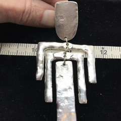 Vintage Temptation Fashion Jewlery Silver Tone Statement Clip-on Earrings