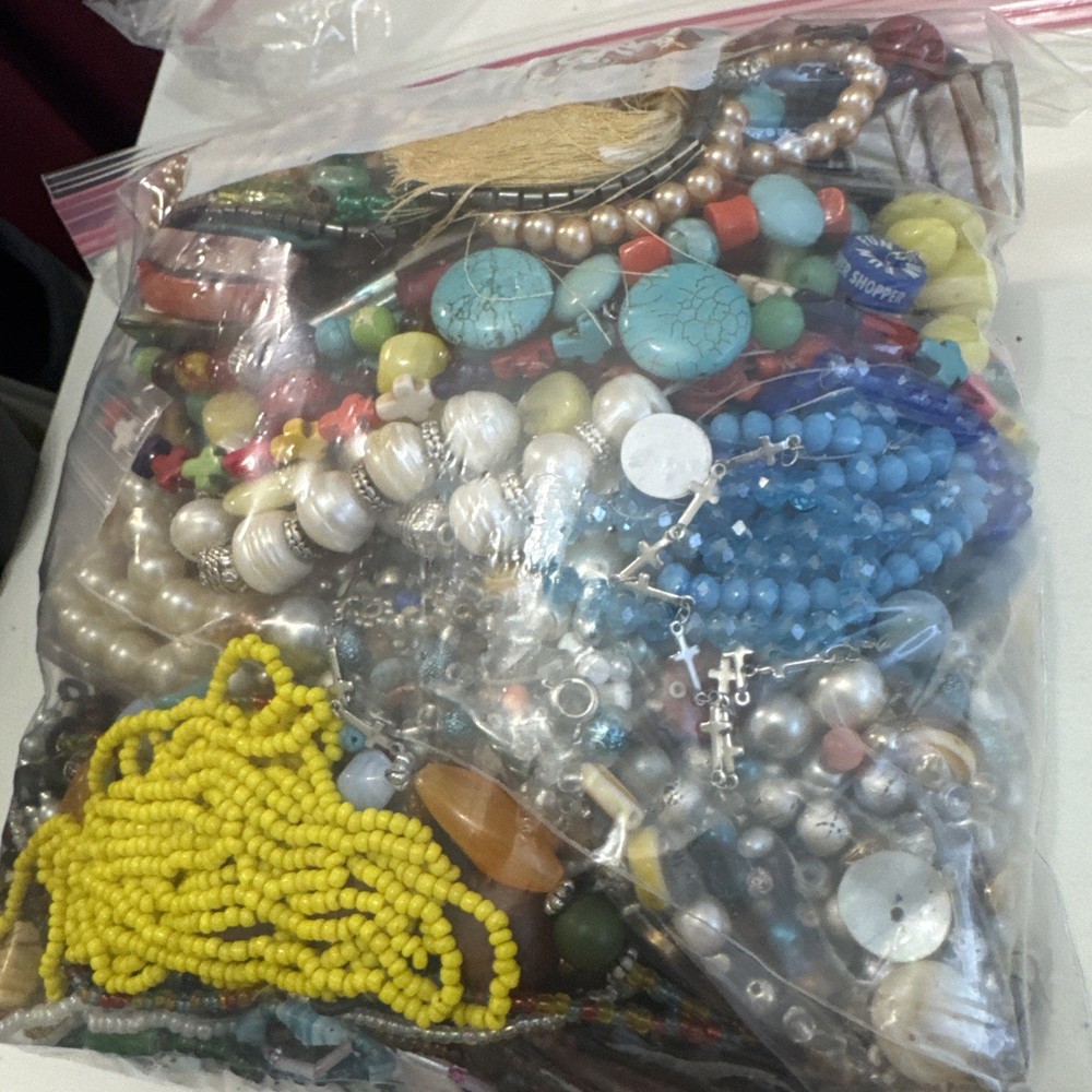 10+ LBS VINTAGE TO NOW CRAFT JUNK SCRAP Jewelry Lot Harvest Repurpose Salvage