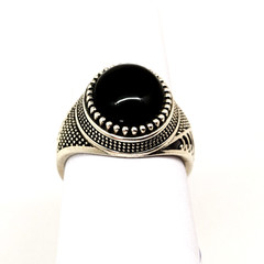 Vintage Luxury RING Silver 925 with Big Bright Stone -size: 9US (19mm), 6.2g| #6