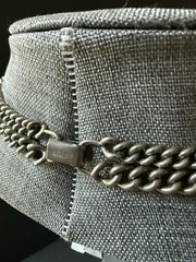 Listner Cable Link Necklace Layered Silver Tone Stackable Capsule Career Casual