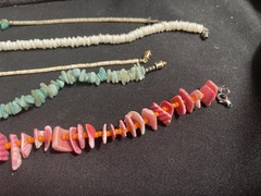 Vintage Shell Stone Strand Necklaces Mixed Lot of 5 Multicolor Unisex Adults 18”
