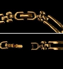 Monet Vintage Goldtone Links Choker Necklace