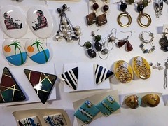 104 Pair Vtg-Now Western Boho Artisan Southwest Rhinestones Earrings Jewlery Lot