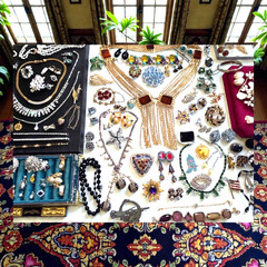 High End Vintage Jewelry Lot Eisenberg Austria Juliana KJL Weiss Sterling Silver