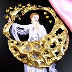 VTG Runway 70s Rare NAPIER Brutalist GP Modernist Bib Necklace “Molten Metal”
