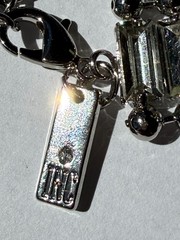 Vintage Clear Rhinestone Baguette Choker-Macy’s INC-Mid-century Style-Stunner!