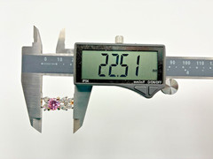 Vintage 1980s Yellow Gold Over Silver Pink Topaz Cubic Zirconia Cocktail Ring.