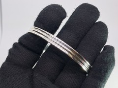 Vintage IC James Craig Handwrought STERLING Silver 925 BANGLE Bracelet Signed
