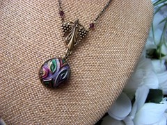 Art Nouveau Unique Lovely Lavalier Necklace
