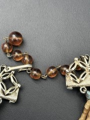 Three Vintage Art Glass Fashion Necklaces From Estate