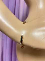 Vintage Tri-Tone Twisted Cuff Bracelet in Copper, Brass, and White Metal Tones