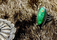 Rare STERLING SILVER & TURQUOISE OLD PAWN Native American Jewelry LOT 31.23G