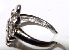 Vintage Natural Diamond Cocktail Ring 0.80CT(Est). 14K gold S-7.25