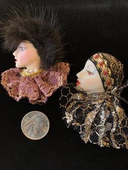 1940’s -1950’s Lucite Glamour Girl Diva Pins