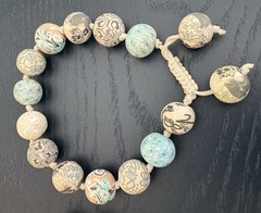 Two Vintage Viva Beads Boho Chunky Polymer Clay Handmade Bracelets
