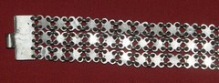Antique Balkans Folklore ornate bracelet silver Etno
