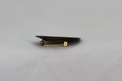 Separation Enamel on Copper Disc Brooch/Pin, 19gr