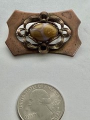 Antique to Vintage Lot of 8 Brooches ~ All Wearable Pot Metal, Enamel & More