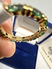 CAMROSE & KROSS JBK 925 JACQUELINE KENNEDY EMERALD ETERNITY BAND 7