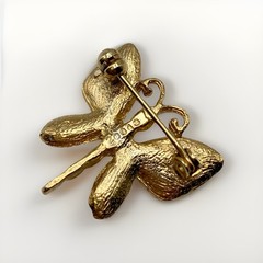 Secret Garden Collection Vintage Brooch Lot 8 Gold Tone Floral Butterfly Pins