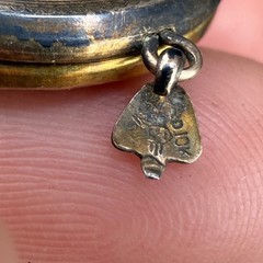 Vintage Gold Filled Locket Round Army Navy Sailor Sweetheart READ