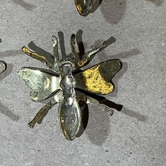 Group Of 8 Vintage Gold Finished Wasp/Bee Jewelry Pieces As Is INV-AT08