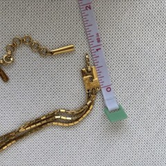 Vintage Monet Gold Tone 3-Strand Necklace Adjustable Length 16-18”