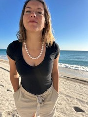 20” White Big Edison Pearl Necklace, 925 Sterling Silver