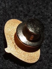 GOLD FILLED 15 YEARS OF SERVICE EXEMPLA LABEL PIN JEWELRY