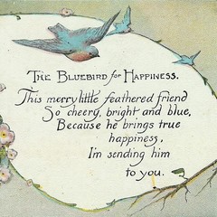 Hard to Find BLUEBIRD of Happiness, Vtg Gold Plated Napier Chain Necklace, OOAK