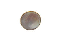 Antique Hard Collar Stud Mother of Pearl Cleric Button
