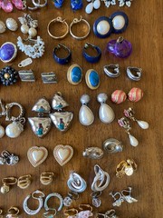 Big Clip-On Earrings Lot Vintage Modern All Wearable Jewelry Over 150 Pairs