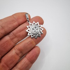 Vintage Erzgamma Star Pendant | Handcrafted 925 Silver | Sacred Geometry Jewelry