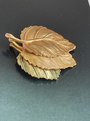 Vintage AAI Gold Tone Autumn Leaf Signed American Arts Inc