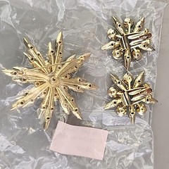 Vintage Judy Lee Rhinestone Brooch Clip On Earrings Set Blue Flower Original Box