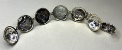 Vtg Accordion Sphere Ball Locket Pendant Holds 4 Photo Numbered 1 2 3 5 Error