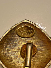 vintage Lanvin enamel earrings.