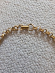 Large ART Arthur Pepper Egyptian Revival 2 Tone Necklace Signed Vintage Jewelry